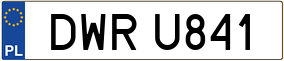 Trailer License Plate